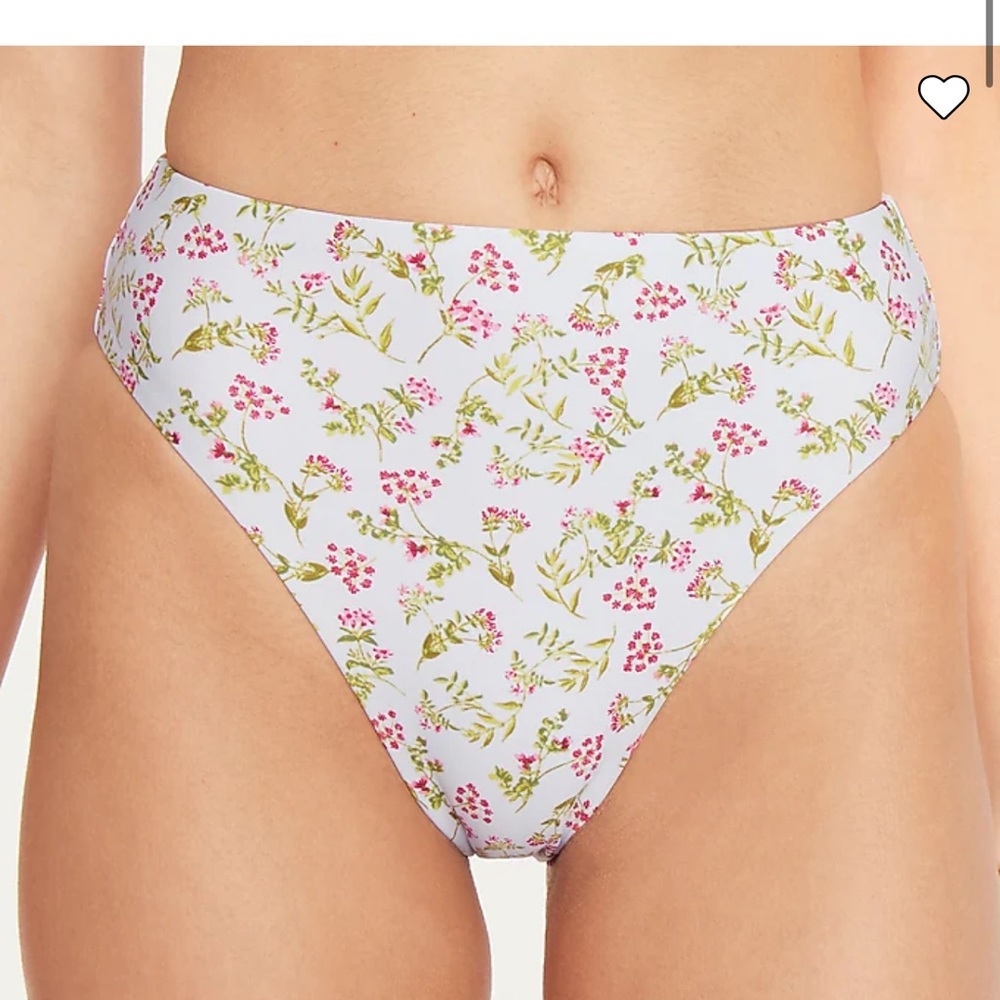 J. Crew High-rise bikini bottom in cloud meadow floral